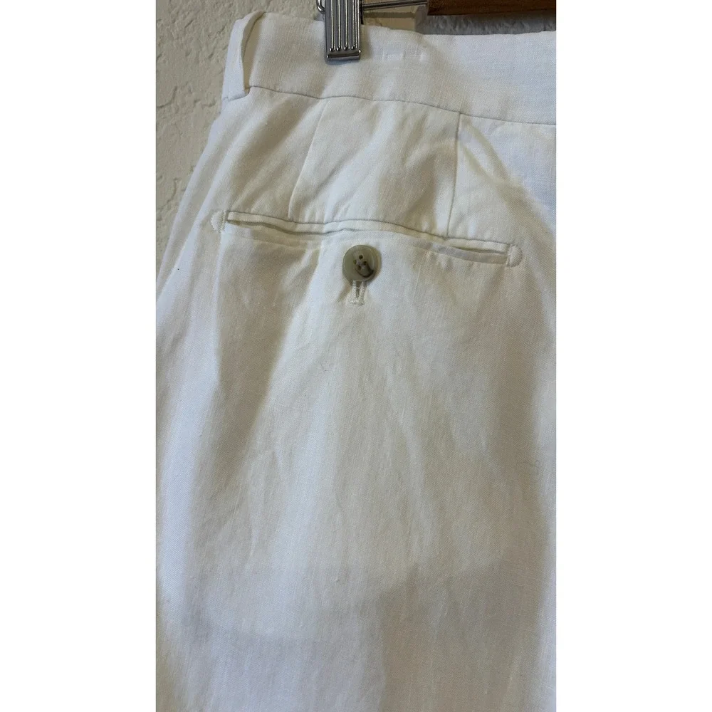 Mens Linen 2 pc Suit 42R/36R Tropical Summer 3 Button Relaxed Fit Lightweight